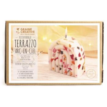 GRAINE CREATIVE Kreatív készlet gyertyák készítéséhez Terrazo hatással kép