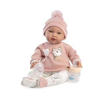 Guca 10301 ADA - terhelhető élethű baba baba puha textil testtel - 38 cm kép