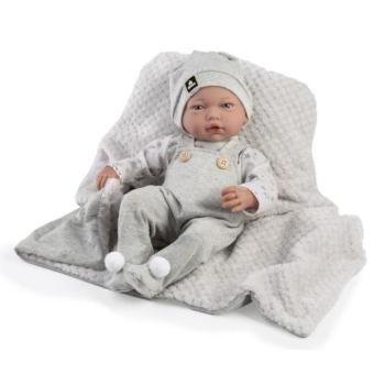Guca 961 LIAM - valósághű baba baba hangokkal és puha szövettesttel - 38 cm kép