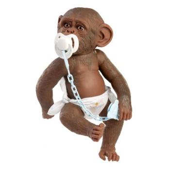 Guca 993 REBORN MONKEY - valósághű baba majom teljes vinil testtel - 32 cm kép