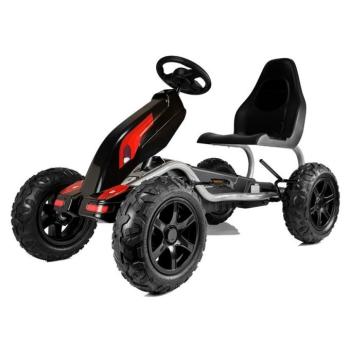 Gyerek gokart Monster felfújható kerekekkel, fekete kép