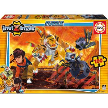 Gyerek puzzle InviZimals Educa 100 db 16178 színes kép