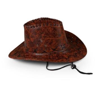 Gyermek barna cowboy sapka kép