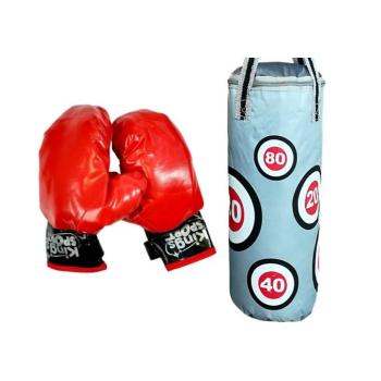 Gyermek boxzsák és kesztyű 57 x 18 cm kép