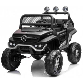Gyermek elektromos kisautó Buggy Mercedes-Benz Unimog 4x4 fekete kép