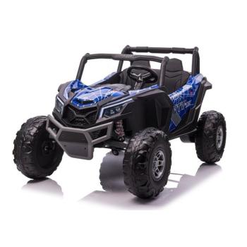 Gyermek elektromos kisautó Buggy UTV-MX 4x4 LCD MP4 Spider kékre festve kép