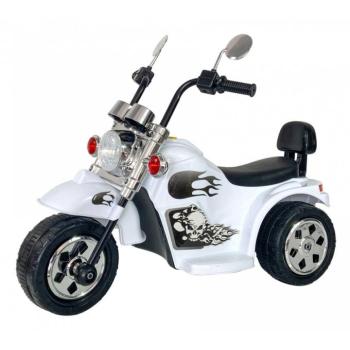 Gyermek elektromos motorkerékpár Hot Chopper fehér kép