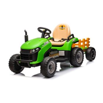 Gyermek elektromos traktor BBH-030 pótkocsi zöld kép