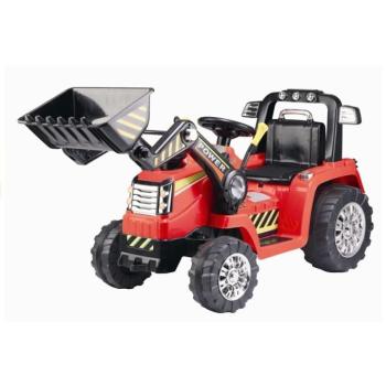 Gyermek elektromos traktor Power ekével piros kép