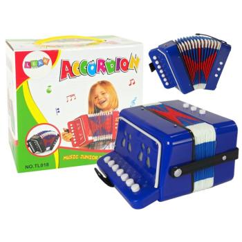 Gyermek harmonika kis zenésznek, kék kép