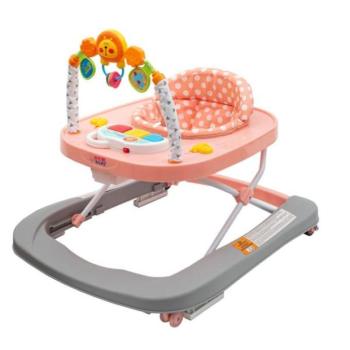 Gyermek járóka szilikon kerekekkel New Baby Forest Kingdom Pink kép