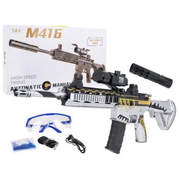 Gyermek M416 vízi golyós pisztoly tartozékokkal fehér kép