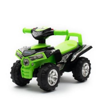 Gyermek motoros jármű hanggal Baby Mix zöld négykerekű kép