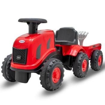 Gyermek traktor utánfutóval és szerszámokkal Baby Mix Benny piros kép
