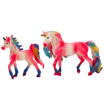 Gyűjthető figurák Unicorn babarózsaszínnel 2 db kép