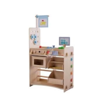 Haba Creative Play 3 az 1-ben Fa konyha, bolt és műhely kép