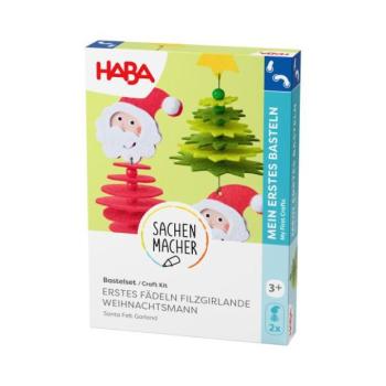 Haba Kreatív készlet Első fűzés filc girland Mikulás kép