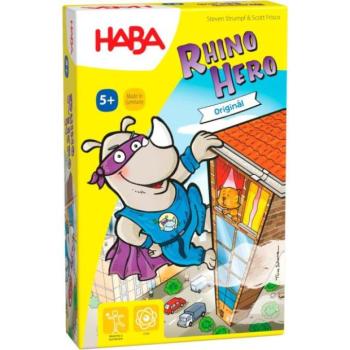 Haba Társasjáték gyerekeknek Rhino Hero SK CZ verzió kép