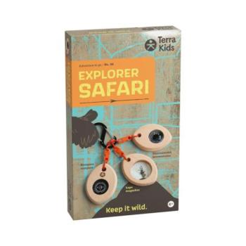 Haba Terra Kids Adventure Kompakt trió karabinerrel - iránytű, nagyító, hőmérő kép