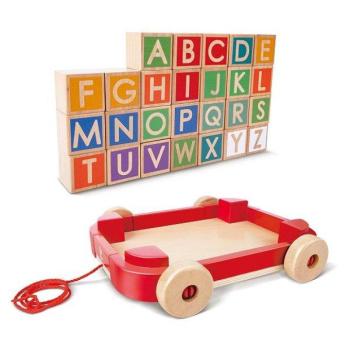 Hape Húzós kocsi kockákkal kép