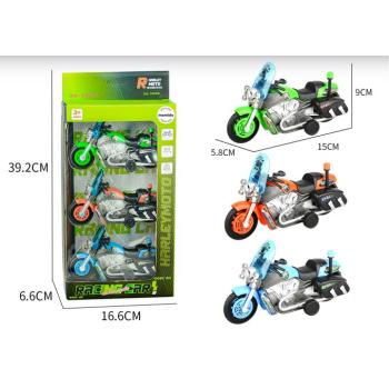 Három rendőrségi motorkerékpár készlet