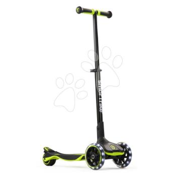 Háromkerekű roller kihúzható lábtartóval Xtend Lime Scooter smarTrike összecsukható magasságban állítható kormánnyal és LED-es kerekekkel 3–12 éves korig kép