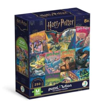 Harry Potter puzzle 39x28cm könyvborítók 250 darabos kép