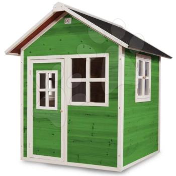 Házikó cédrusból Loft 100 Green Exit Toys vízhatlan tetővel zöld kép