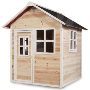 Házikó cédrusból Loft 100 Natural Exit Toys vízhatlan tetővel natúr kép