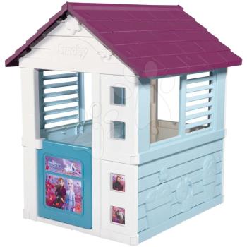 Házikó Frozen Disney Playhouse Smoby felezett ajtó és 2 ablak árnyékolóval UV szűrő 2 évtől kép