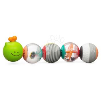 Hernyócska labdákkal Caterpillar Activity Balls Infantino rágókával 6 hó-tól kép