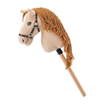 Hobby horse Gracia, bézs kanca rúdra, zsinór sörény kép