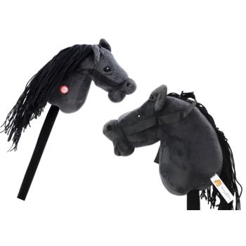 Hobby Horse hosszú szőrű rúd ló fekete hanggal kép