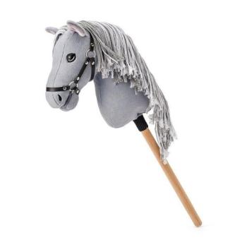 Hobby ló Apollo, szürke ló rúdon, zsinór sörény kép