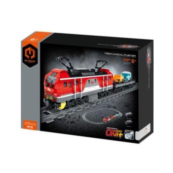 iM.Master Építőkészlet piros vonat autókkal 53,6x12x6 cm kép