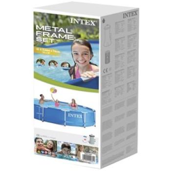 Intex 28212 Csővázas medence szűrővel 366 x 76 cm MetalSet kép