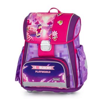 Iskolai hátizsák PREMIUM Playworld Girl Pixel kép