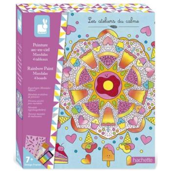 Janod Atelier Maxi Szivárványfestő Mandala Készlet 7 éves kortól kép