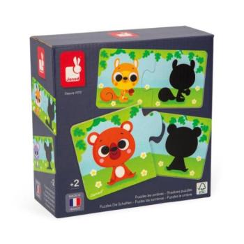Janod Duonimo Puzzle Állati árnyékok 24 db kép