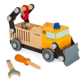 Janod Fa autó és építőkészlet Teherautó BricoKids kép