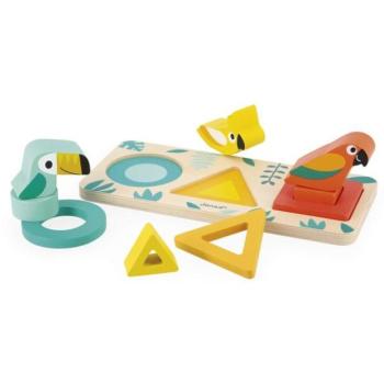 Janod Fa Puzzle Madarak Tropik kép