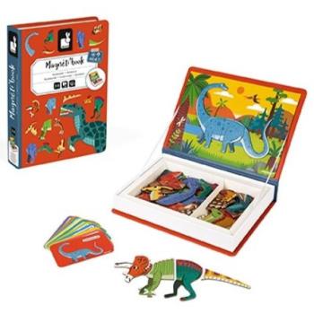 Janod Magnetibook Dinoszauruszok Mágneses könyv gyerekeknek kép