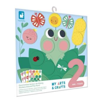 Janod My arts&crafts Mini Kreatív készlet Kerek matricák 2 éves kortól kép