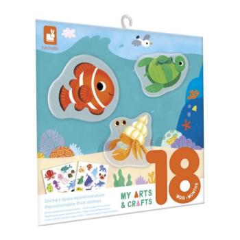 Janod My arts&crafts Mini Újrafelhasználható matricák Tenger 18 hónapos kortól kép