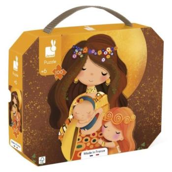 Janod Puzzle bőröndben Művészeti Klimt 100 db kép