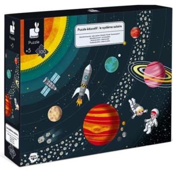 Janod Puzzle Oktató Űr és Naprendszer 100 db kép
