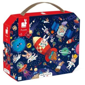 Janod Puzzle tokban Rakéta az űrben 54 db kép