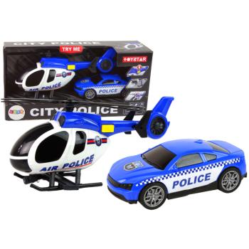 Járműkészlet Helikopter Auto Police Sound kép