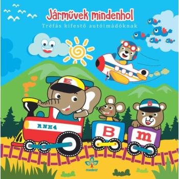 Járművek mindenhol – Tréfás kifestő autóimádóknak kép
