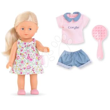 Játékbaba Rosy Mini World Set Mini Corolline Corolle szőke haj és kék szemek ruhácskában 3 kiegészítővel 20 cm kép